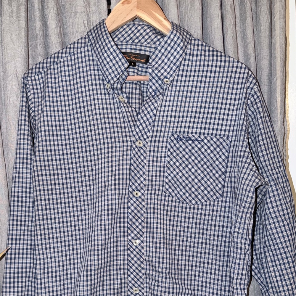 Blue Checkered Men's Shirt